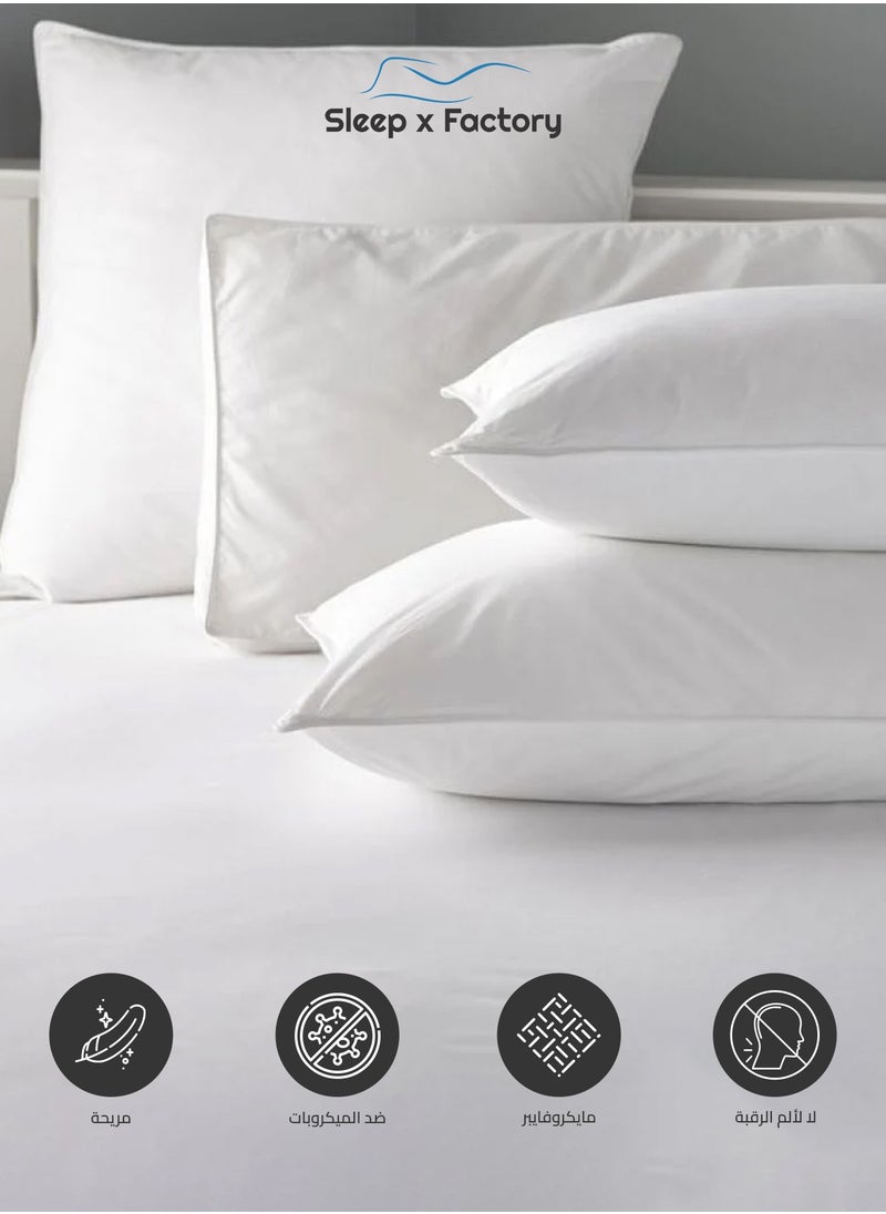 Sleep x Factory - 4 Hotel Cotton Pillows - Image 1