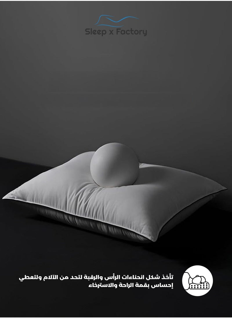 Sleep x Factory - 4 Hotel Cotton Pillows - Image 1