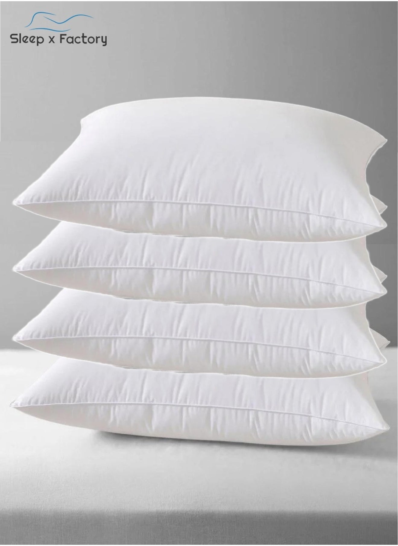 4 Hotel Cotton Pillows 