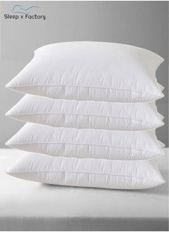 4 White Pillows