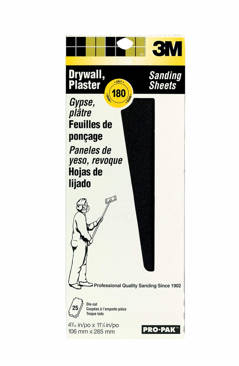 3M Pro-Pak Drywall Sanding Screens 180-Grit, 4-3/16 by 11-1/4-Inch, 10-Pack (99439NA) - Image 3