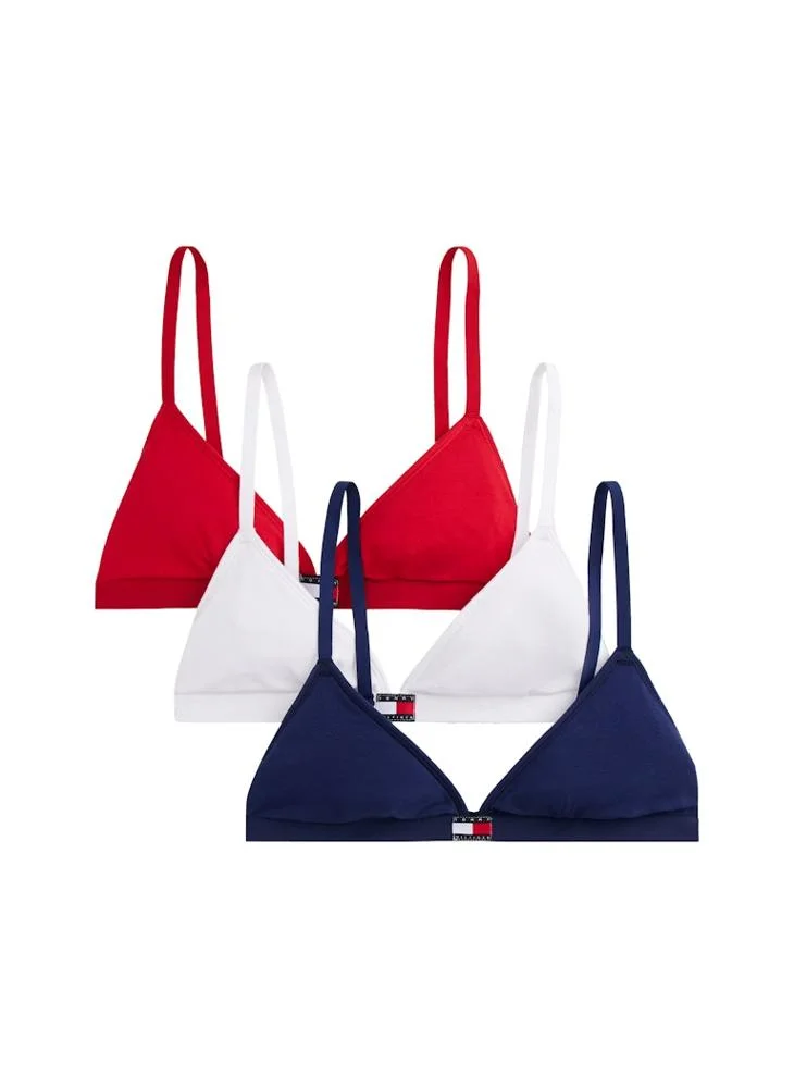 TOMMY HILFIGER 3 Pack Of Logo Triangle Bra