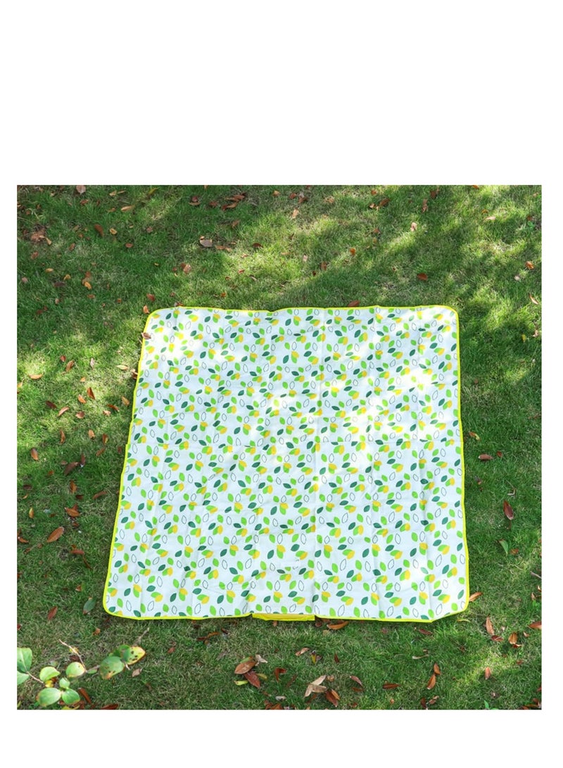 ECVV بطانية تخييم ECVV: متينة ومقاومة للماء وتصميم قابل للطي - 190 × 200 سم للسفر والنزهات ومغامرات التخييم (ورقة خضراء) - Image 5