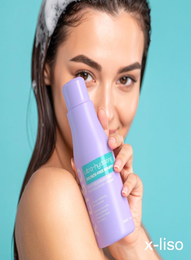 X-LISO Ultra-Hydrating Sulfate-Free & Salt-Free Shampoo – Moisturizing, Shampoo for color treated hair, Vegan Post-Treatment Care for Straightened & Keratin-Treated Hair & Anti-Frizz Formula - Image 5