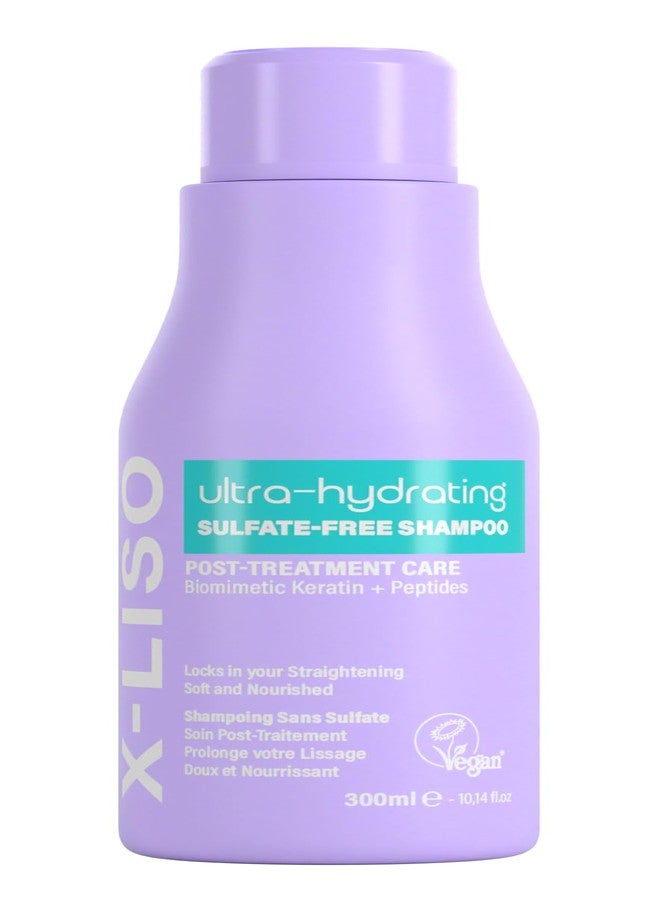 X-LISO Ultra-Hydrating Sulfate-Free & Salt-Free Shampoo – Moisturizing, Shampoo for color treated hair, Vegan Post-Treatment Care for Straightened & Keratin-Treated Hair & Anti-Frizz Formula - Image 1