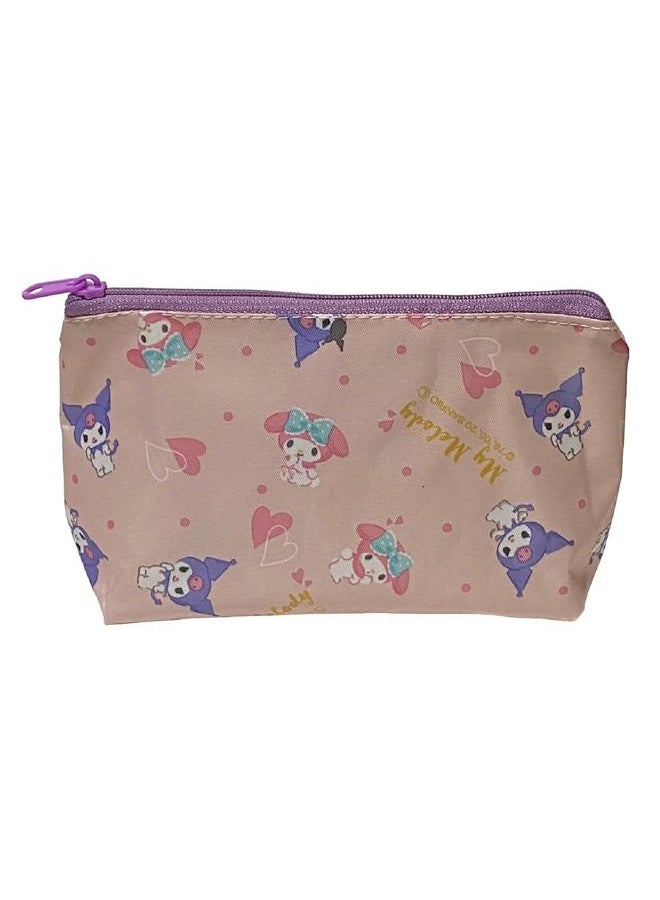 Friend Sanrio My Melody × Kuromi Boat Type Cosmetics Pouch Bag (Happiness）