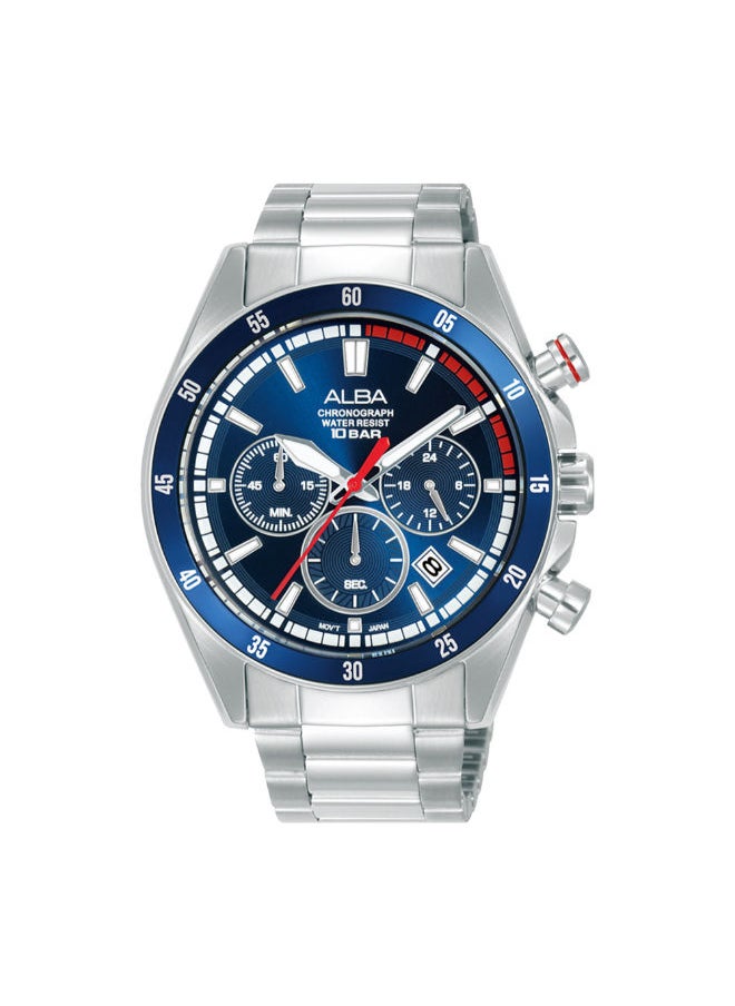 Alba Stainless Steel Chronograph Wrist Watch AT3J27X1 