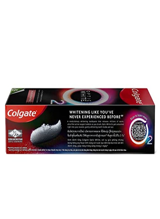 Colgate معجون أسنان كولجيت أوبتيك وايت O2 خوخ أوسمانثوس 85 جرام. - Image 3