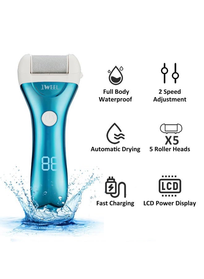 IWEEL Electric Foot Callus Remover, Rechargeable Electronic Foot File Pedicure Kits, Electric Callus Remover for Feet, Foot Scrubber Dead Skin Remover, Professional Foot Care for Dead Skin Ideal Gift - Image 2