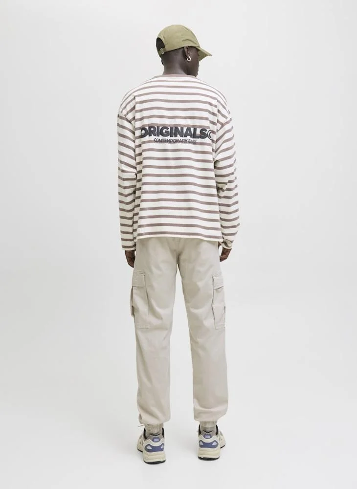 JACK & JONES Cuffed Loose Fit Cargo Pants