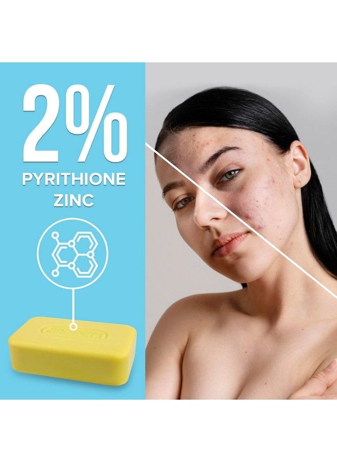 JJ CARE - Zinc Soap Daily Medicated 2% Zinc Pyrithione Soap Zinc Bar Soap With Aloe Vera For Dandruff & Seborrheic Dermatitis 4 Oz Bar Pack Of 2 - Image 1