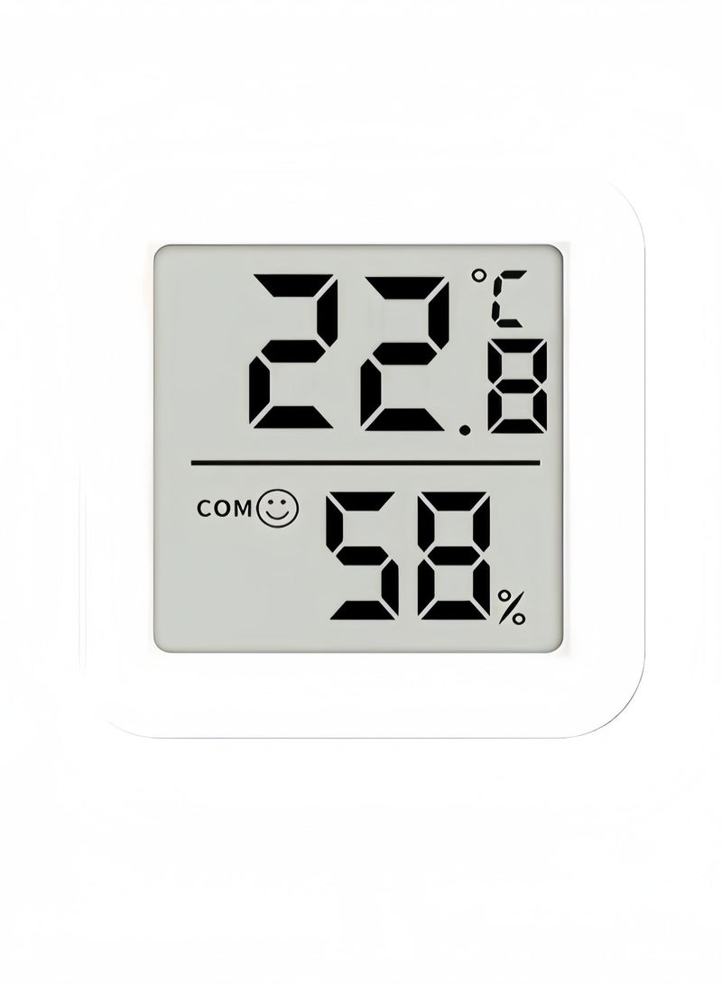 Mini Digital Thermo-Hygrometer - Portable Accurate Temperature Humidity Monitor with Emoji Alert, HD Display for Home, Office, Bedroom, Baby Room - Image 1