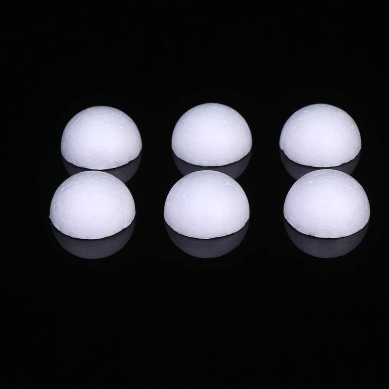 comfrt Glitter Eggs 15pcs Foam Half Ball Modelling Polystyrene Foam Ball Craft Styrofoam Ball for Flower Arranging Wedding Christmas Decoration Art Projects 9cm Paper Mache Eggs - Image 5