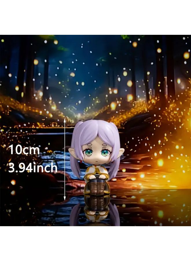 Q Style Anime Game Girl Figure Big Head Sitting Doll PVC Model Car Desk Decor Collectible Gift - Image 2