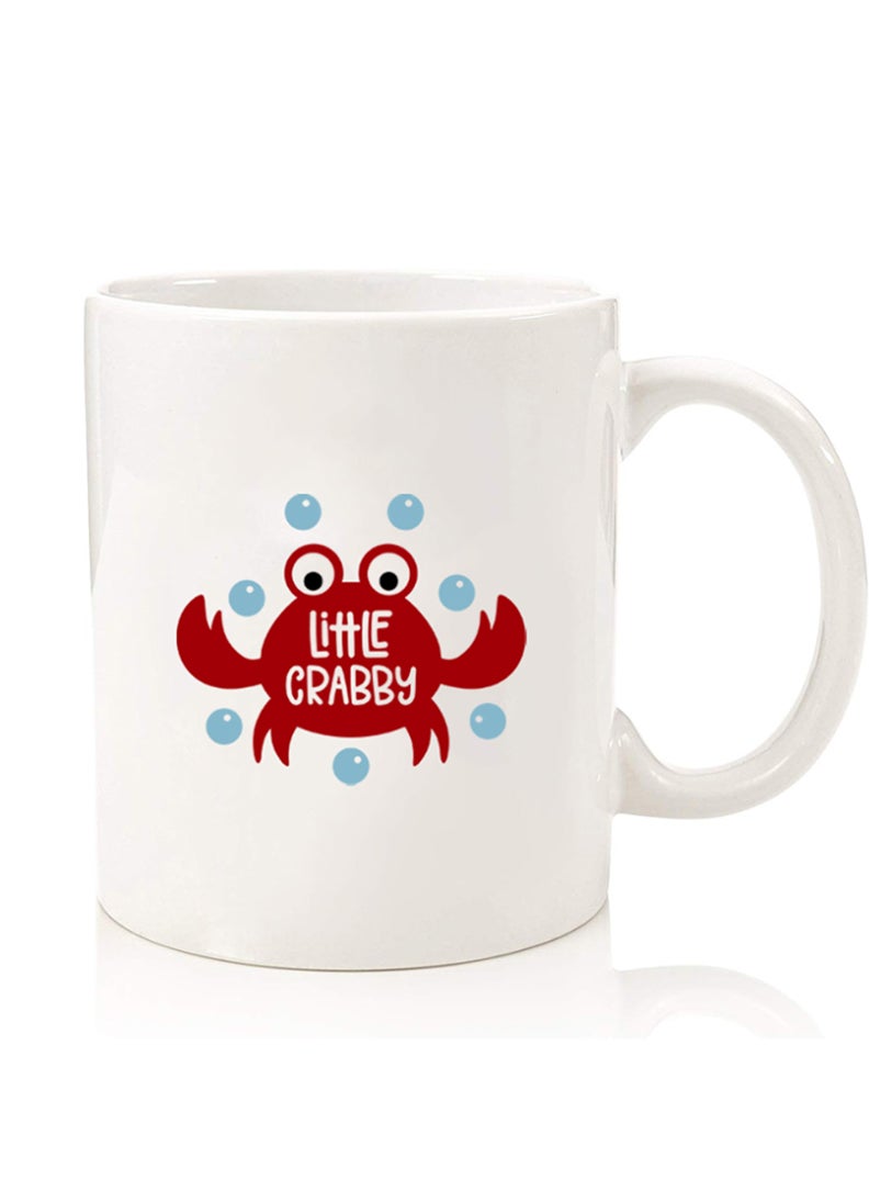 Theodor - Premium Quality Two Sided Printed Coffee Mug Tea Cup For Home Office, Kids Men Women Little crabby - Image 1