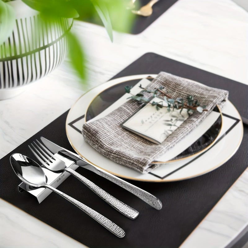 Golden 2 Piece 304 Stainless Steel Cutlery Rack For Dining Table Hotel Restaurant - Image 4