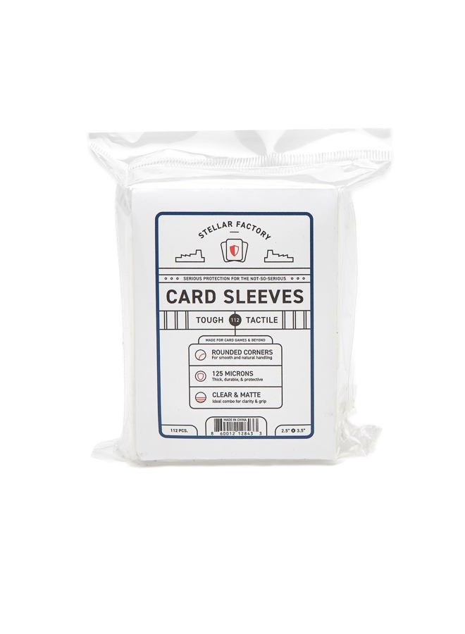 Stellar Factory Premium Card Sleeves, Rounded, Matt & Clear, 2.5" x 3.5" (112 Count) - Image 2