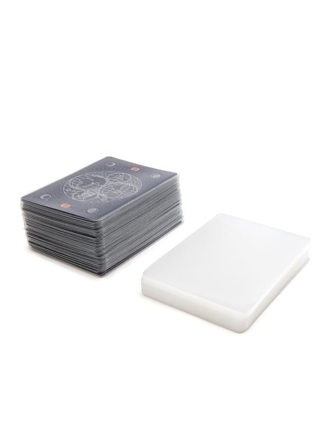 Stellar Factory Premium Card Sleeves, Rounded, Matt & Clear, 2.5" x 3.5" (112 Count) - Image 3