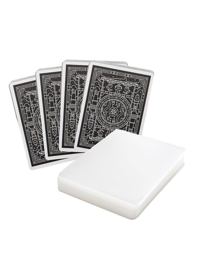Stellar Factory Premium Card Sleeves, Rounded, Matt & Clear, 2.5" x 3.5" (112 Count) - Image 1