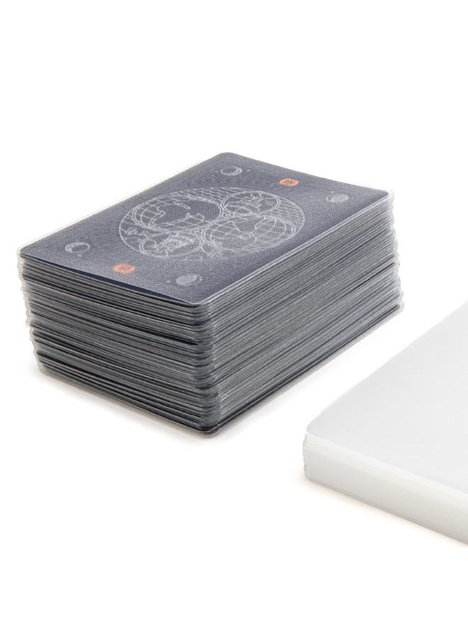 Stellar Factory Premium Card Sleeves, Rounded, Matt & Clear, 2.5" x 3.5" (112 Count) - Image 4