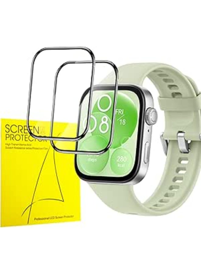 Screen Protector For Huawei Watch Fit 3, 2 Pack, Soft, Scratch-Resistant aExplosion-Proof, Protective Film Dial - Image 1