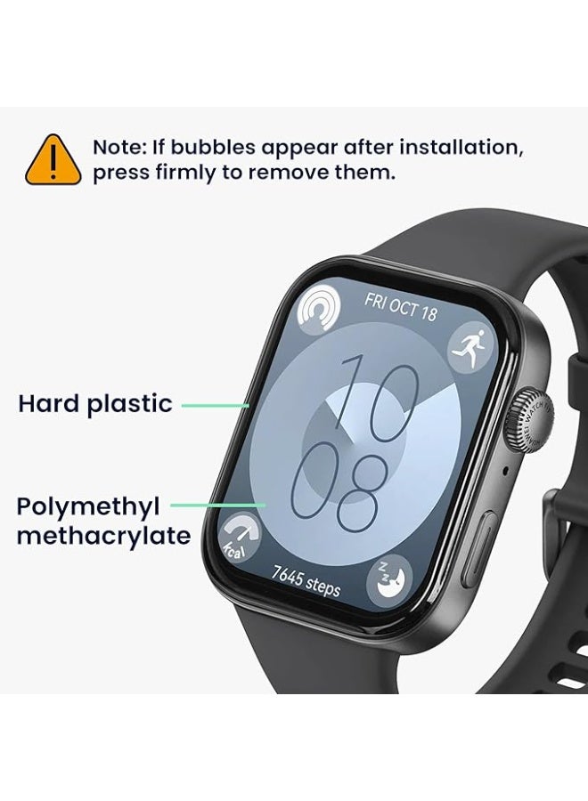 Screen Protector For Huawei Watch Fit 3, 2 Pack, Soft, Scratch-Resistant aExplosion-Proof, Protective Film Dial - Image 3