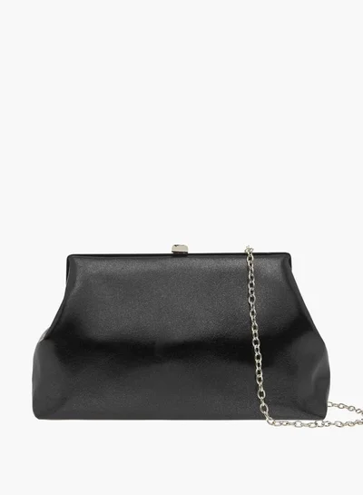 Flora Bella By Shoexpress Womens Solid Sling Bag With Flap Closure And Chain Strap