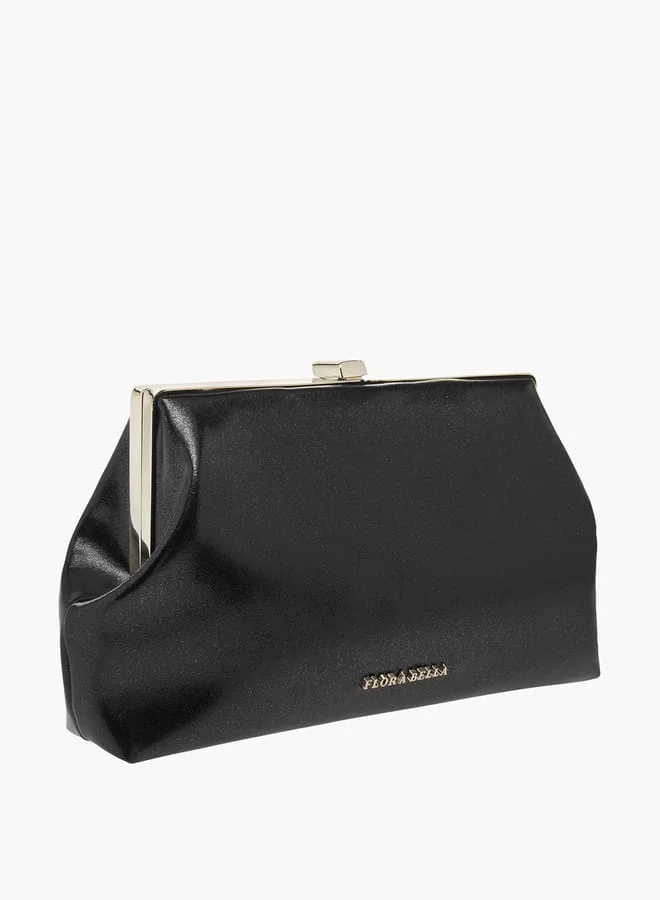Flora Bella By Shoexpress Womens Solid Sling Bag With Flap Closure And Chain Strap