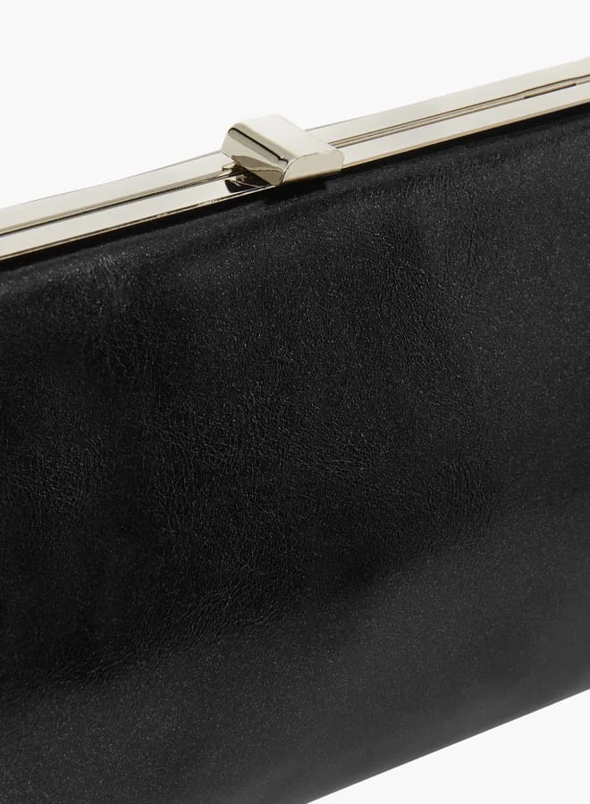 Flora Bella By Shoexpress Womens Solid Sling Bag With Flap Closure And Chain Strap