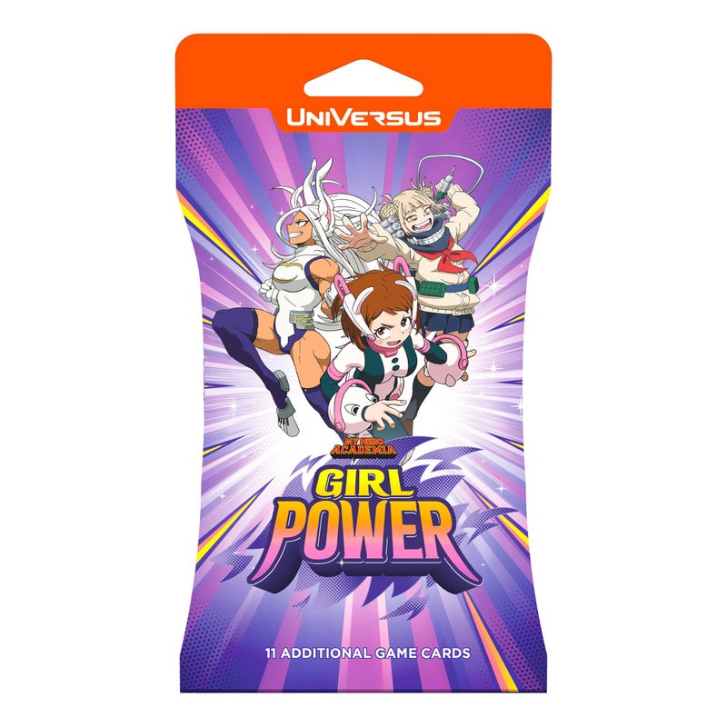 UniVersus My Hero Academia Girl Power Booster 11 Card Hanging Pack DeckBuilding Card Game Powerful Female Characters Includes Foil Card - Image 3