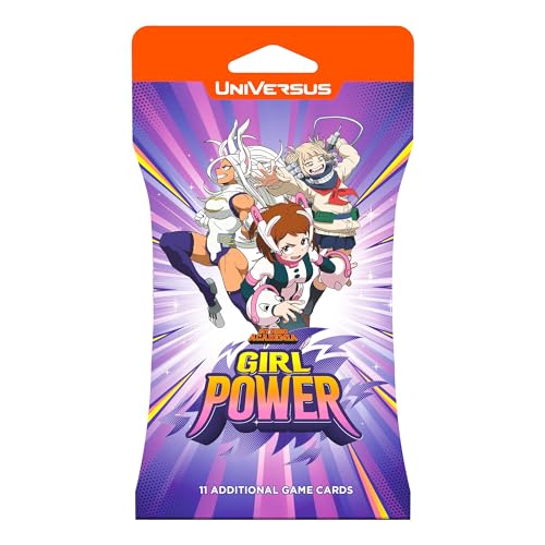 UniVersus My Hero Academia Girl Power Booster 11 Card Hanging Pack DeckBuilding Card Game Powerful Female Characters Includes Foil Card - Image 1