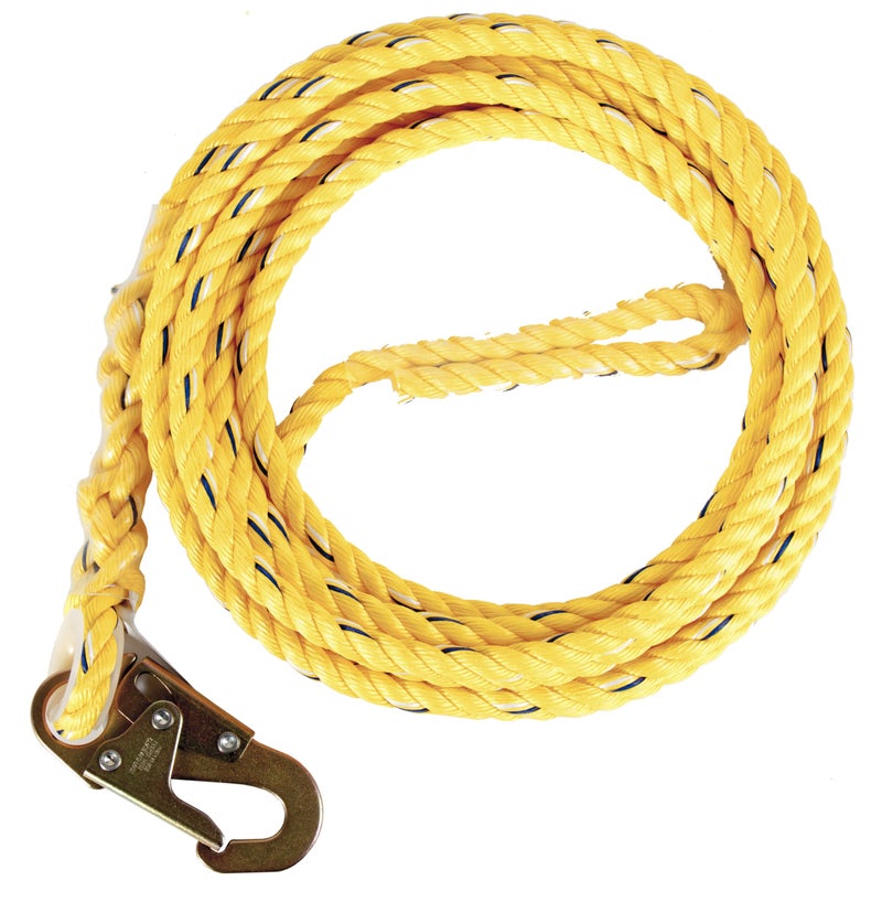 Guardian Fall Protection 01340 VL58-50 Standard 5/8 Inch Thick Rope with Snaphook End, 50-Foot , Yellow - Image 4