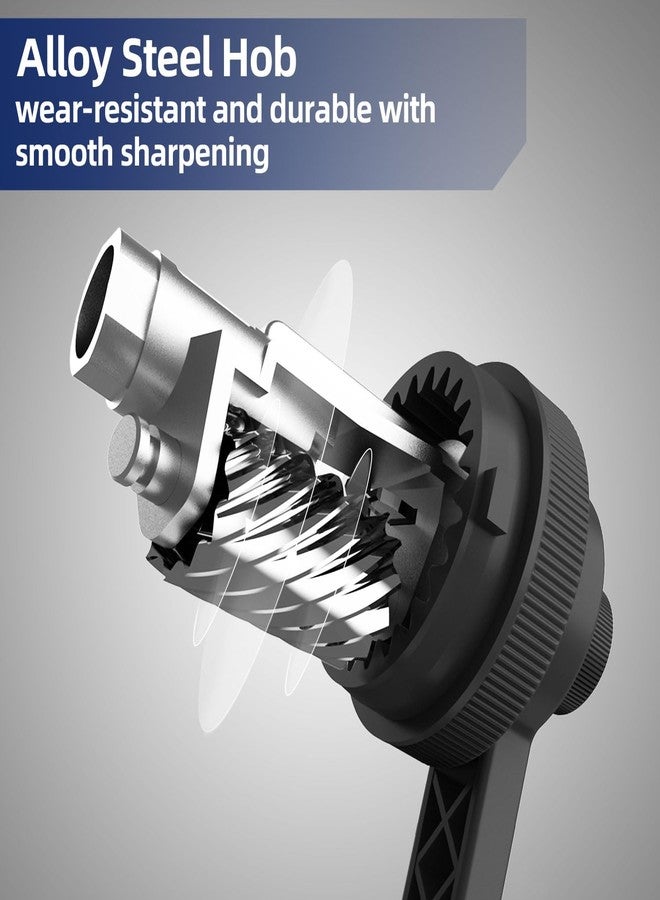 ديلي مبراة أقلام رصاص يدوية من ديلي، مبراة أقلام رصاص يدوية ذاتية التشغيل برأس قابل للتعديل للأقلام الرصاص وأقلام التلوين، مبراة أقلام رصاص للأطفال والطلاب والفصول الدراسية والمنزل والمكتب، أسود - Image 4