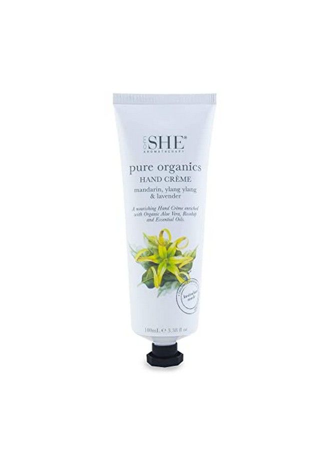 Om She Aromatherapy Pure Organics Hand Creme Palmarosa Bergamot & Vanilla - Image 1