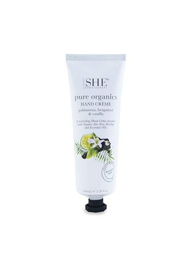 Om She Aromatherapy Pure Organics Hand Creme Palmarosa Bergamot & Vanilla - Image 3