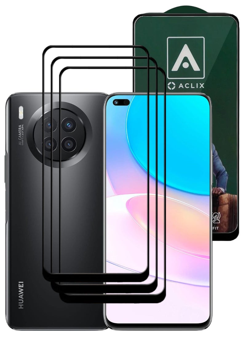 ACLIX 3 Pieces Antistatic ESD Dustproof Premium Quality High Definition Tempered Glass Screen Protector Designed For Huawei nova 8i - Image 1