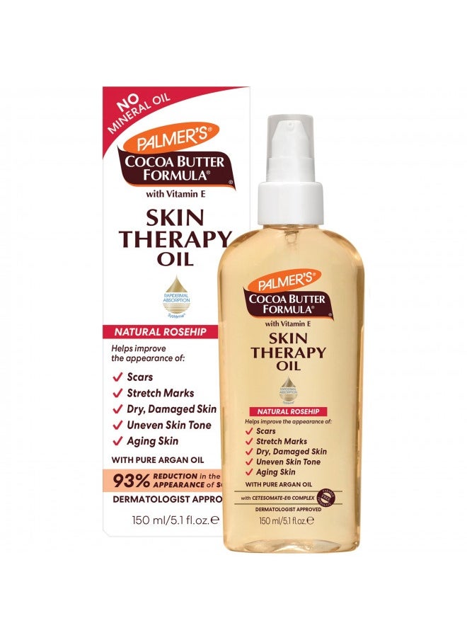 PALMER'S Palmer'S Cocoa Butter Formula Skin Therapy Moisturizing Body Oil With Vitamin E, Rosehip Fragrance, 5.1 Ounces  - Image 1