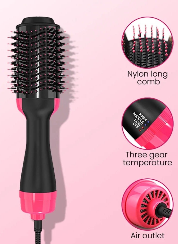 موهير مجفف الشعر بفرشاة الهواء الساخن الطراز MO-82 - 1200 واط ومشط مكواة فرد الشعر ومجعد الشعر بخطوة واحدة فرشاة مجفف الشعر الأيونية الكهربائية - Image 5