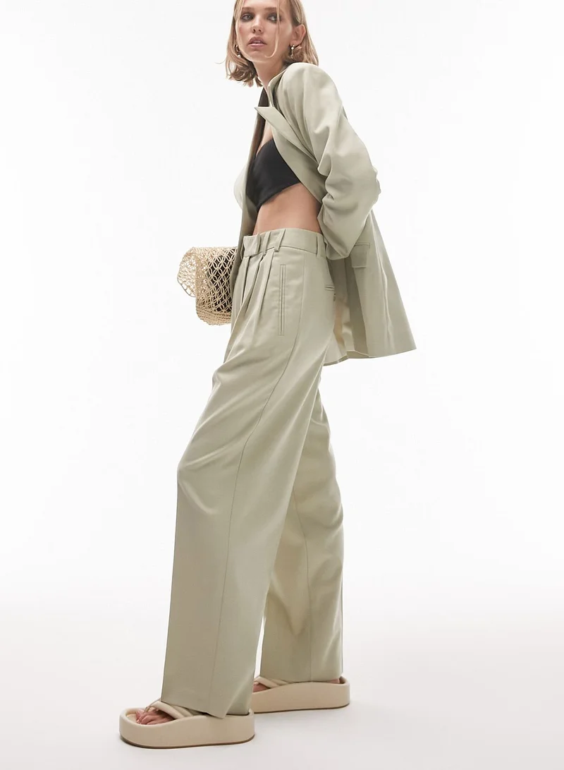 Topshop Petite High Waist Pants