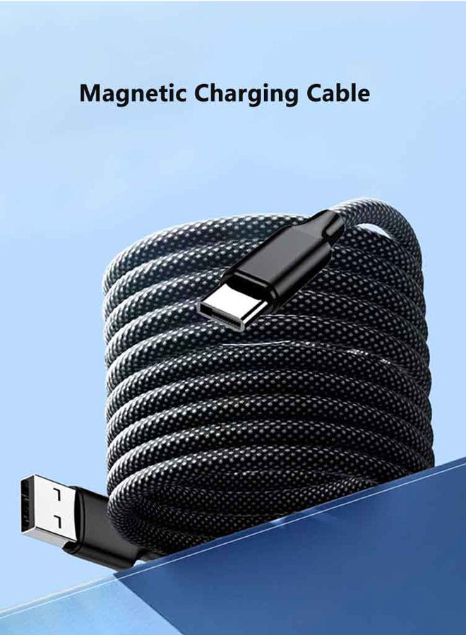إكسمي كابل من Type-C إلى USB، Type-C-Lightning، USB-Lightning، Type-C-TypeC، شحن سريع ونقل بيانات لجميع الأجهزة المتوافقة مع USB. خاصية الترتيب الذاتي المغناطيسي لتجنب الفوضى على طاولتك. - Image 5