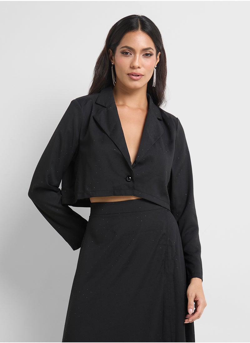 Khizana Cropped Blazer & Skirt Set  - Image 3