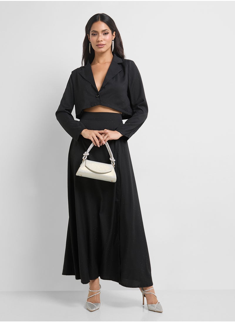 Khizana Cropped Blazer & Skirt Set  - Image 5