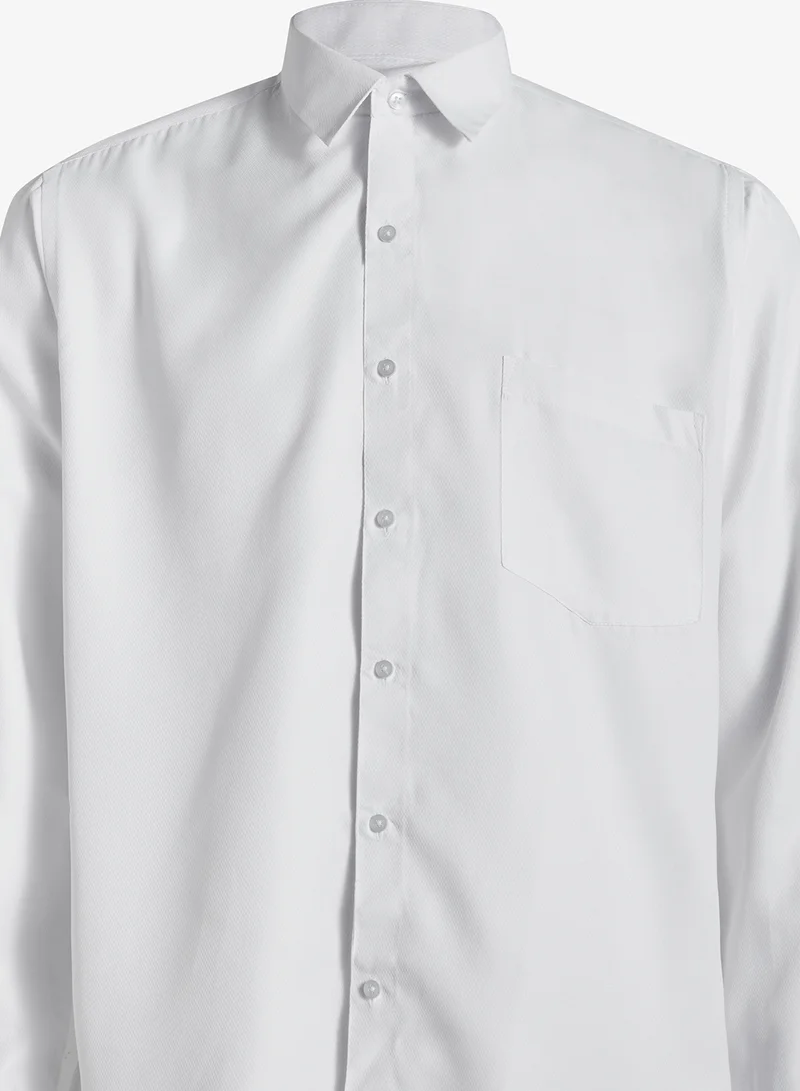 Robert Wood  Shirts Self Dotted Weave Fabric for Men | Best Price UAE