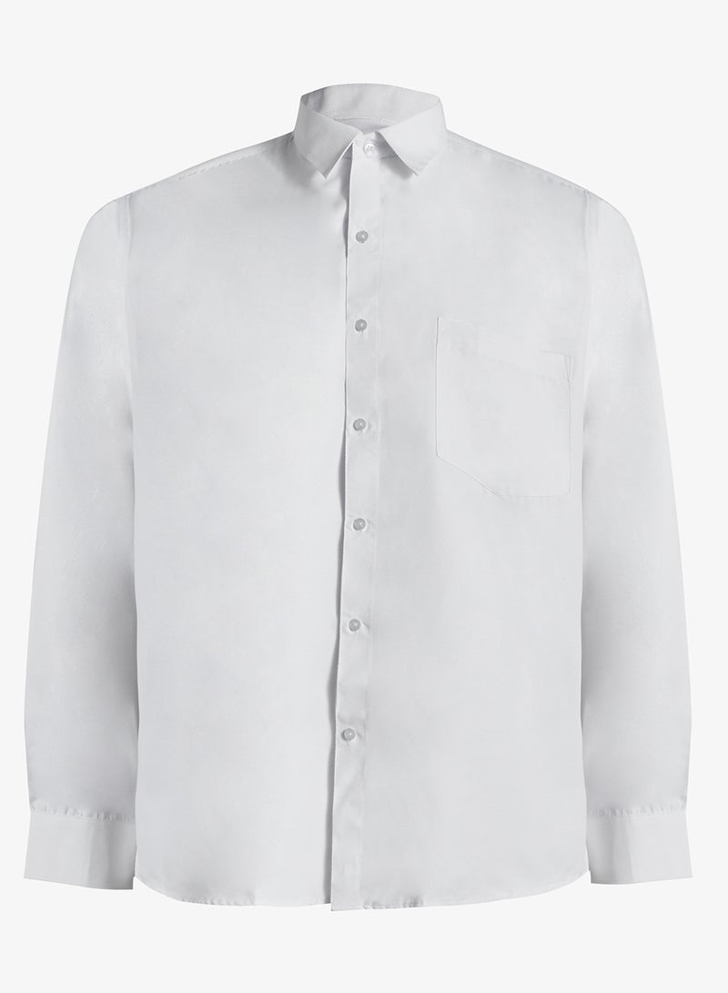 Robert Wood Shirts Self Dotted Weave Fabric - Image 1