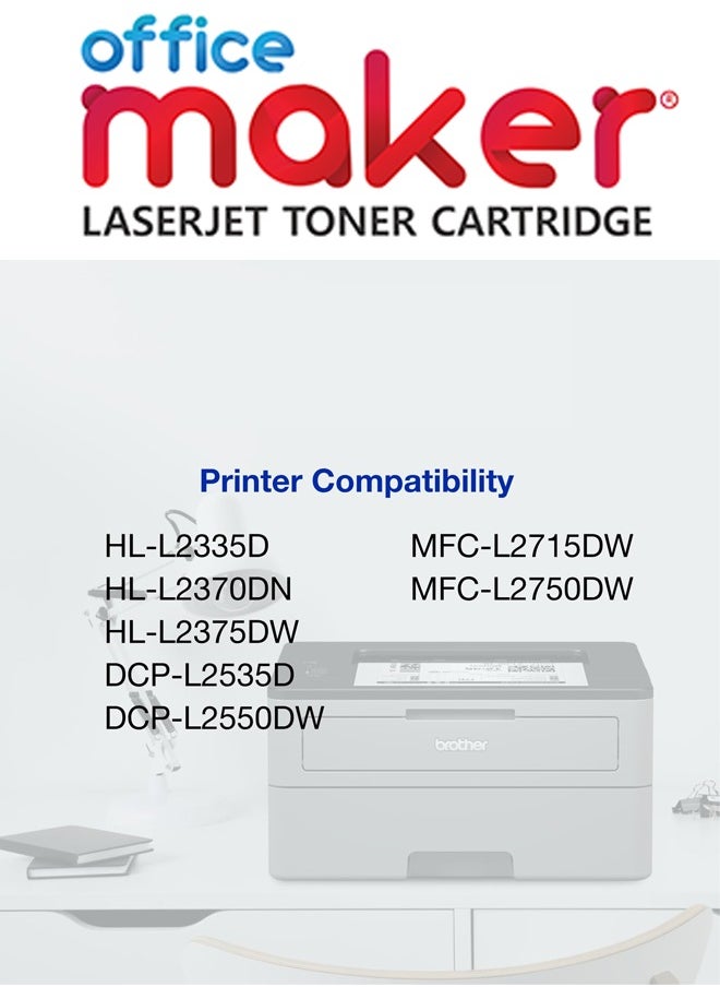 Office Maker Office Maker TN-2405 Toner Cartridge for HL-2335D, L2370DN and DCP-L2535D BLACK.  - Image 2