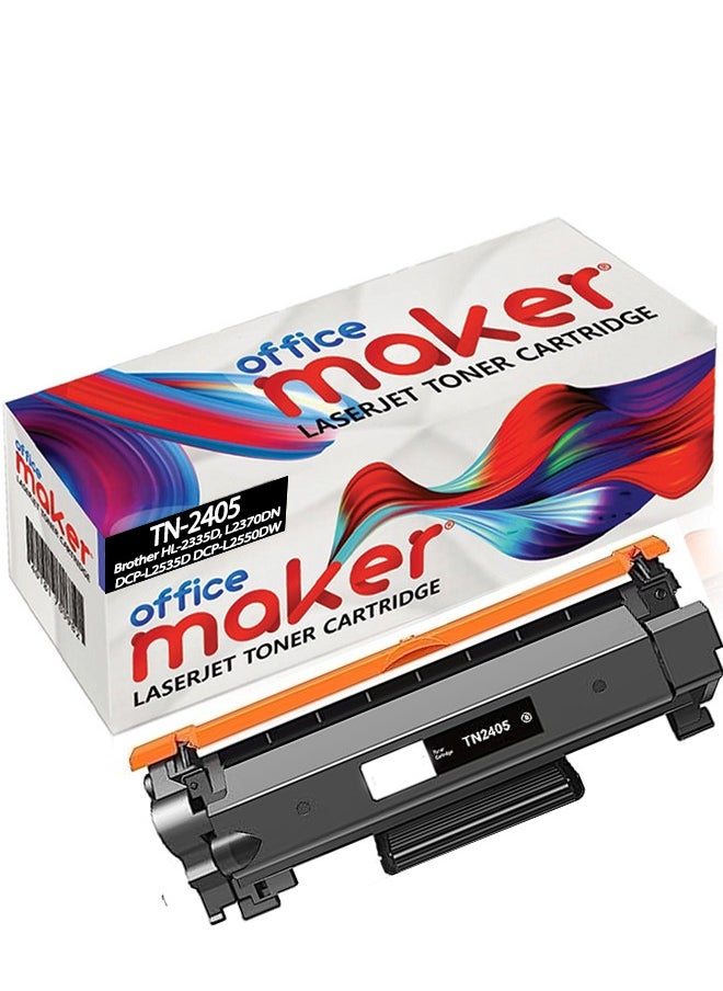Office Maker Office Maker TN-2405 Toner Cartridge for HL-2335D, L2370DN and DCP-L2535D BLACK.  - Image 1