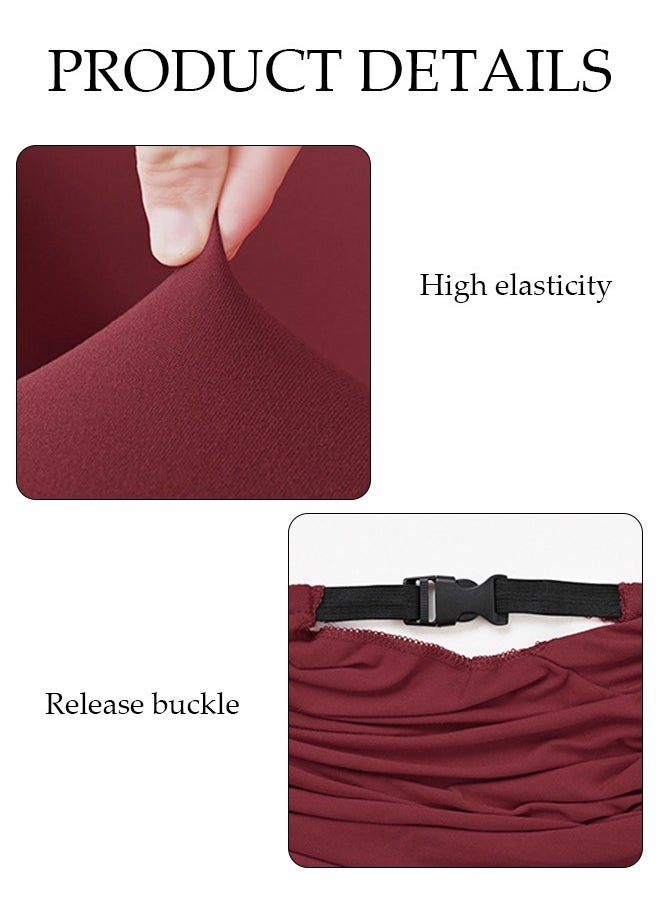 Office Computer Game Chair Cover 1 Pair Armrest Covers Polyester Removable Ergonomic Elastic Armchair Protector Wear Resistant Stretch Elastic Covers for Desk Computer Chair Slipcover