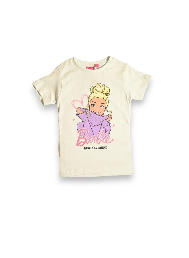 باربي طقم تيشيرت وشورت للبنات من باربي - Image 2