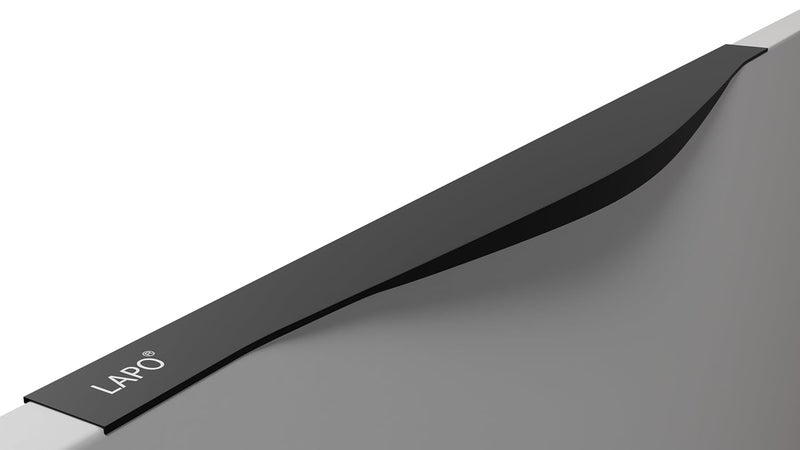 LAPO LAPO Elite 10 Inch Aluminium Kitchen Profile Handle Cabinet Handle Drawer Handle for Kitchen Wardrobe Office Black Finish Pack of 1  - Image 1