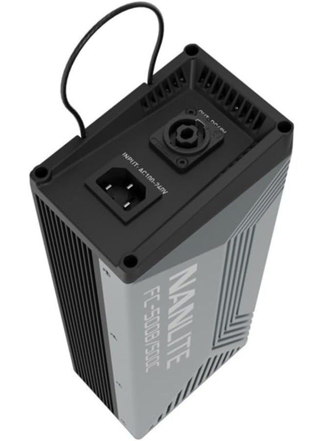 نانليت كشاف إضاءة FC-500C بتقنية LED RGBW (بقدرة 520 واط وألوان كاملة)، يتميز بنطاق درجة حرارة لونية يتراوح بين 2700 و7500 كلفن وقاعدة تثبيت من نوع Bowens. - Image 5